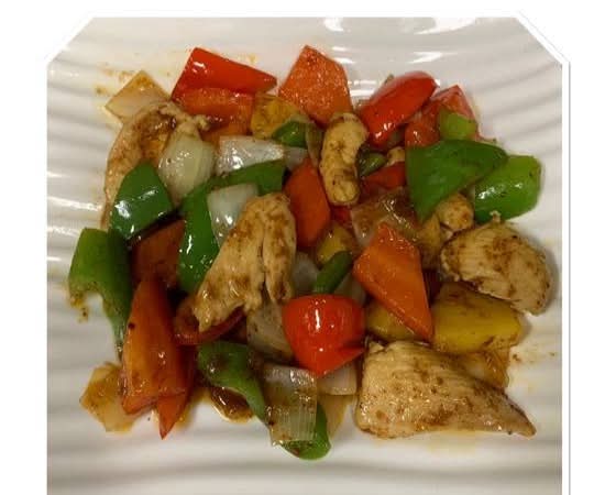 110-Poulet au satay / Chicken with satay 沙茶雞/Gà xào sa tế